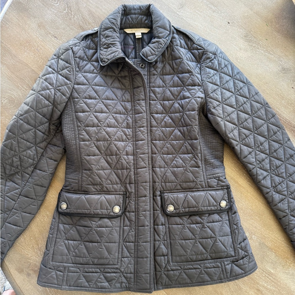 Burberry Brit Quilted Gray Women's Jacket - Picture 2 of 10